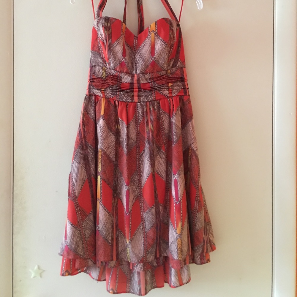 Guess Red Halter Dress